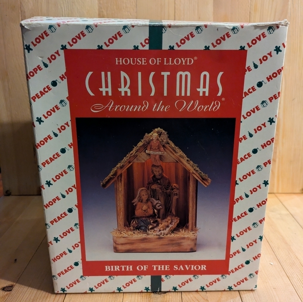 Brown and Tan Holiday Decor Nativity Scene